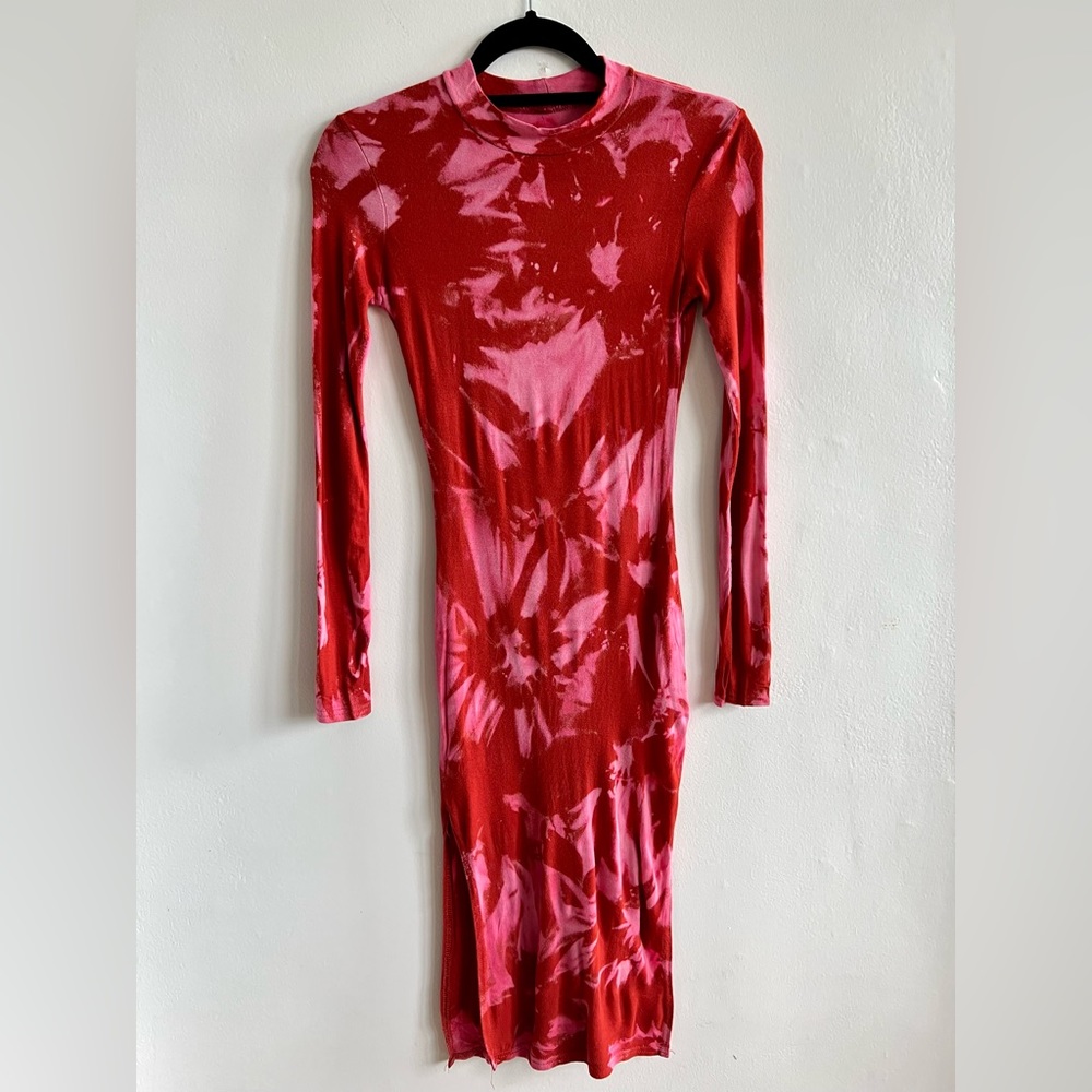 Tie Dye Bodycon with Side Slits
